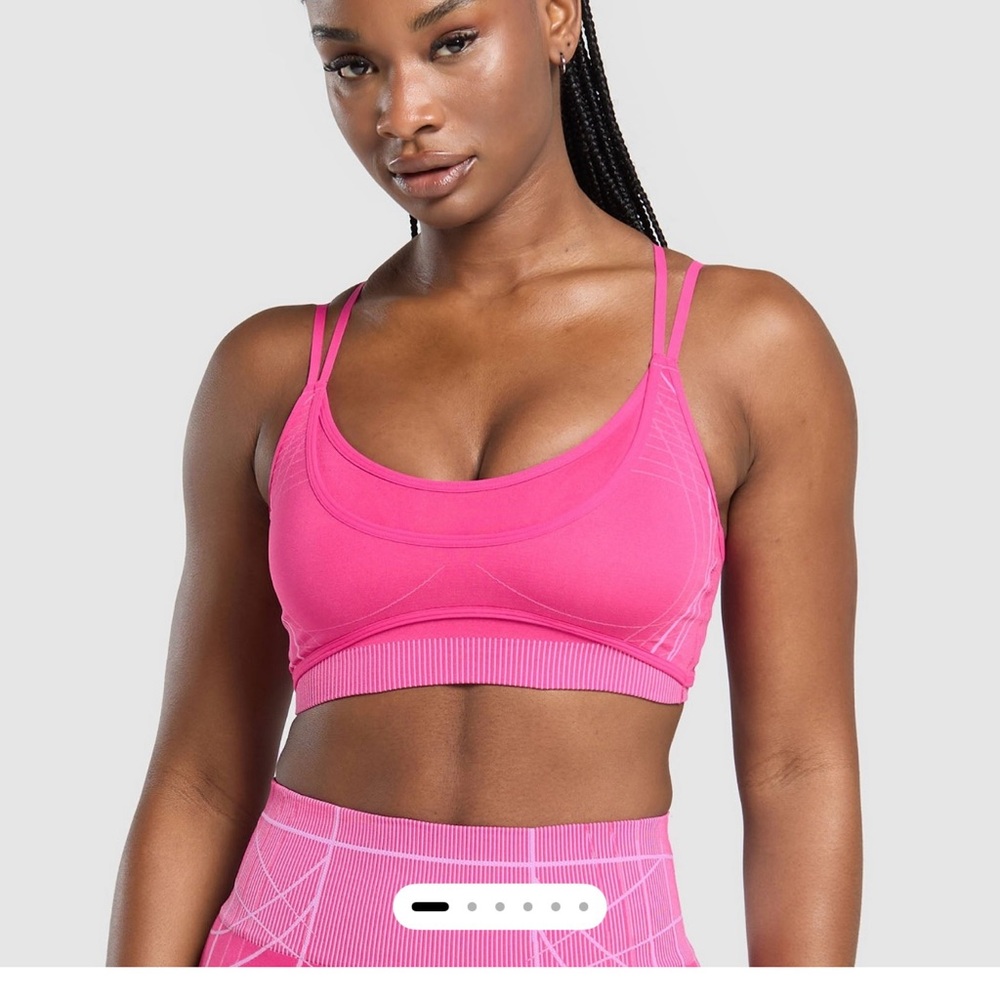 Gymshark Pink Strappy Sports Bra